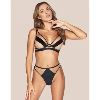 Kalhotky Dámská tanga z mikrovlákna s béžovými síťovanými vsadkami, skin/odc.béžová XXL i384_72275426