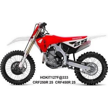 UFO sada plastů a kryty tlumičů HONDA CRF 250 R / 450 R '25-'26 (bílá/červená)