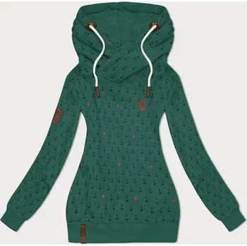 Dámská mikina Teplá tyrkysová mikina s kapucí 6&8 Fashion, odstíny zelené XXL (44) i392_23738-48