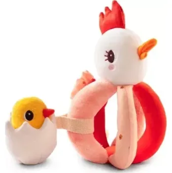 Lilliputiens - chrastítko - slepička Paulette s kuřátkem