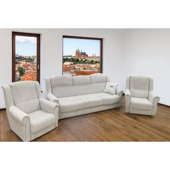 Sedací souprava Sedací souprava AMANDA 3+1+1 světle šedá