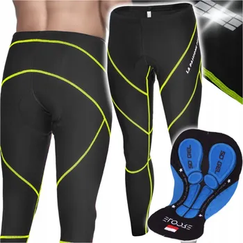 Cyklistické kalhoty Cyklistické kalhoty dlouhé Ercole L černé