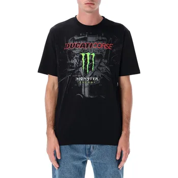 Pánské tričko Triko DUCATI CORSE - MONSTER ENERGY (černá, šedá) Velikost: M