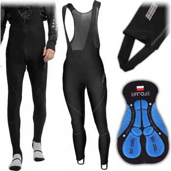 Cyklistické kalhoty Cyklistické kalhoty dlouhé Ercole XXL černé