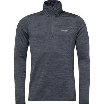 Pánská mikina Pánská mikina s krátkým zipem KLIMATEX Isamu černá Velikost: XL