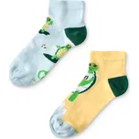 Veselé dětské kotníkové ponožky Surfující želva