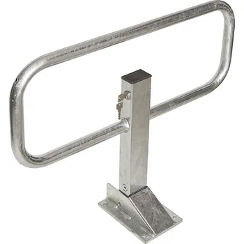 parkovací zábrana Parkovací sloupek ocelový, k přišroubování, zinkovaný, s cylindrickým zámkem