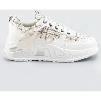 Dámské tenisky Bílé dámské sportovní boty B324 CM Paris, odstíny bílé XL (42) i392_20050-21