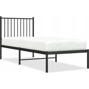 Postel Rám postele ocelový černý 196x79,5x90,5 cm