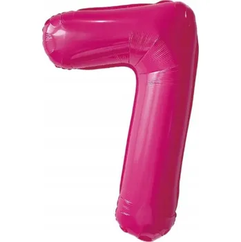 Balónek Fóliový balónek 32" ČÍSLICE 7 RŮŽOVÁ PINK