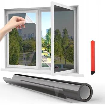 Okenní dekorace FÓLIE ZRCADLO WENECKIE LUSTRZANA NA OKNO SAMOLEPICÍ, ZTMAVUJÍCÍ OKNA