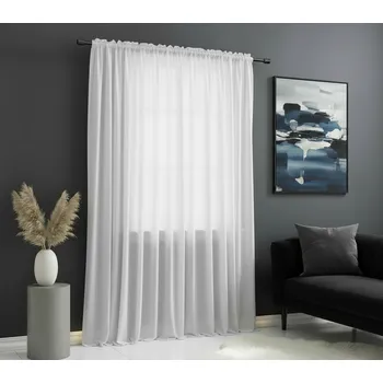 Záclona Dekorační voálová záclona s řasící páskou JULIA bílá 500x250 cm MyBestHome