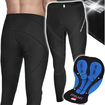 Cyklistické kalhoty Cyklistické kalhoty dlouhé Ercole 3XL černé