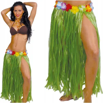 Karnevalový doplněk Havajská Sukně Guirca 75 cm zelená