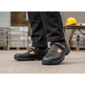 Pracovní obuv CXS Sandále STONE NEFRIT CXS S1 Velikost 45 (UK-10) černá/oranžová