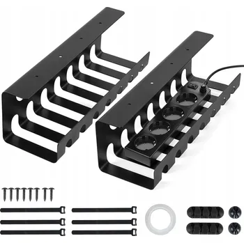 kabelová chránička ORGANIZÉR KABELŮ POD STŮL LIŠTA MASKUJÍCÍ KABELY ČERNÁ