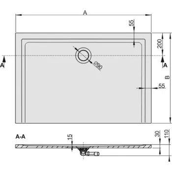 Sprchová vanička Sprchová vanička Sanplast Space Mineral obdélníková 120 x 90 cm
