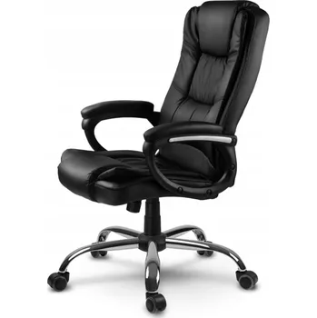 OTOČNÉ KŘESLO KANCELÁŘSKÉ SENTO ČERNÁ EKOKŮŽE