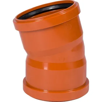 Kanalizační potrubí OSMA KG odpadové / kanalizačné koleno DN 110 - uhol 45° - dve hrdlá - KGBD