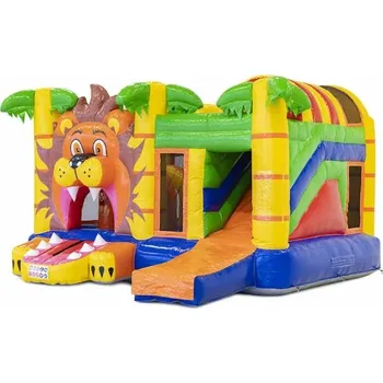 Skákací hrad Skákací hrad se skluzavkou a herními prvky | Záruka 2 roky | Lví Král