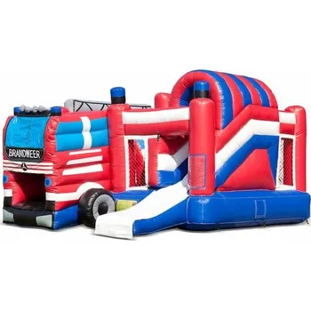 Skákací hrad Skákací hrad se skluzavkou a herními prvky | Záruka 2 roky | Hasičské auto