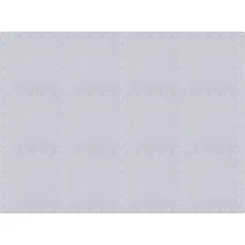 Hračka pro kojence Rialto Baby Hrací podložka puzzle s okrajem Silver 92x122 cm