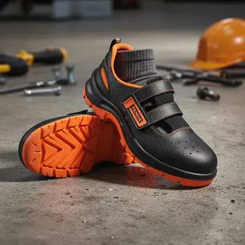 Pracovní obuv CERVA GROUP Sandále GAMMA NEOS S1 Velikost 46 (UK-11) černá/oranžová