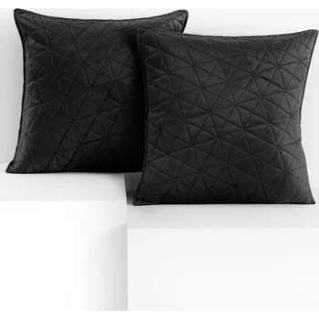 Povlak na polštářek Sada 2 ks povlaků na polštáře RESTILO LAILA černá, velikost 45x45