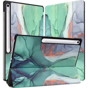 Pouzdro na mobilní telefon Pouzdro pro tablet Samsung Galaxy Tab S10 FE Plus, Techsuit FoldPro Green Time