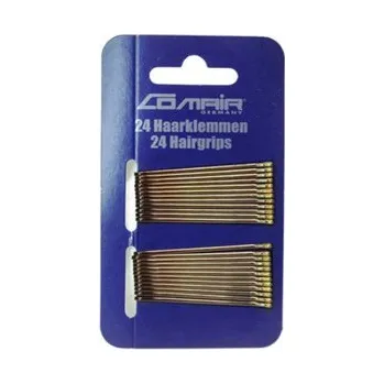 Comair Hair Clips Classic vlasové pinetky 24 ks, Hnědá, 5 cm