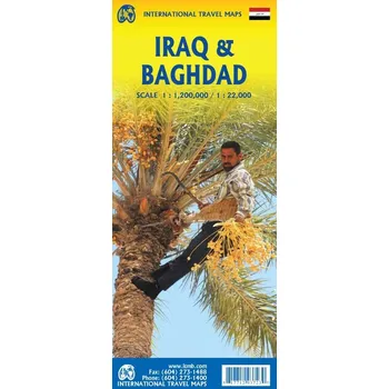ITMB Publishing mapa Iraq, Baghdad 1:1,2 mil. - 1:25 t. ITM