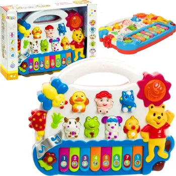 Hudební nástroj pro děti RKToys Klávesy se zvířátky pro nejmenší