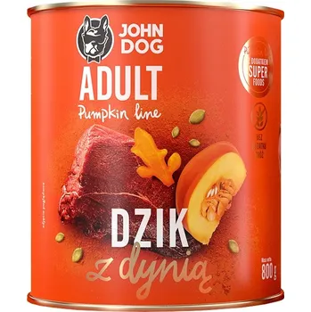Krmivo pro psa John Dog krmivo mokrá s dýní a divočákem 800 g