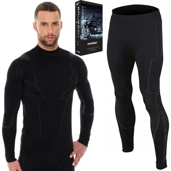 Moto kalhoty TERMOAKTIVNÍ SET MIKINA + KALHOTY NA MOTORKU BRUBECK COOLER - M