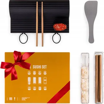 Sada nádobí SADA PRO PŘÍPRAVU SUSHI DOMA - SILIKONOVÁ PODLOŽKA, HŮLKY, LŽÍCE