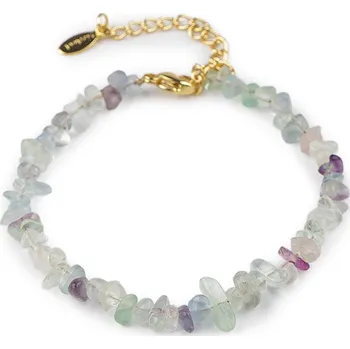 Náramek Náramek ze zlomků minerálů Varianta: 5 fluorit, Balení: 1 ks