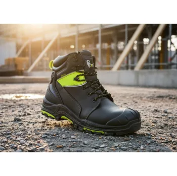 Pracovní obuv CXS Obuv WORK SOLID S3 NON METALLIC Velikost 44 (UK-9 1/2) černá/zelená