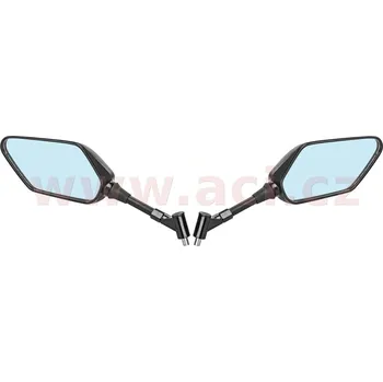 Zrcátko pro motocykl zpětná zrcátka sada (L + P), Q-TECH (2 ks) FA-0199 (PAIR)