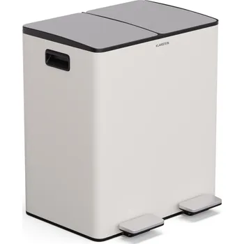 Odpadkový koš Klarstein EcoVista 10046170 2x 20 l + 3 l krémový