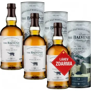 Whisky Akce 2+1: 2x Balvenie 14YO Week of Peat 0,7L + Balvenie 14YO Week of Peat 0,7L ZDARMA