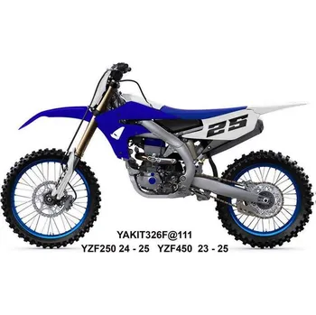 UFO sada plastů a kryty tlumičů YAMAHA YZF 250 '24-'25, YZF 450 '23-'25 (modrá/bílá)