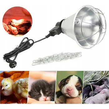 Vrták OPRAWA GRZEWCZA Z ABAŻUREM A ŘETĚZEM PRO KURNÍK 250 W, VĚTRANÉ