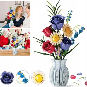 ostatní stavebnice STAVEBNICE KVĚTINY KYTICE KVĚTIN 787 DÍLŮ SADA