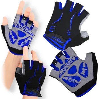Cyklistické rukavice Cyklistické rukavice pánské L Gelové bez prstů krátké