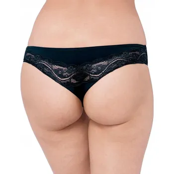 Kalhotky Tanga Triumph Lovely Micro Brazilian String Černá XL TANGA BRAZILSKÉ KALHOTKY