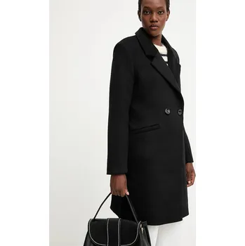 Dámský kabát Vlněný kabát Answear.LAB WA24.KPD003 černá 99X, vel. S