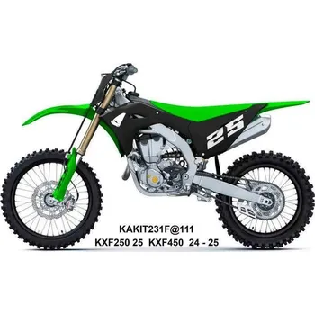 UFO sada plastů KAWASAKI KXF 250 '25-, KXF 450 '24-'25 (černá/zelená)