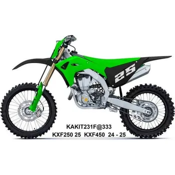 UFO sada plastů KAWASAKI KXF 250 '25-, KXF 450 '24-'25 (zelená/černá)