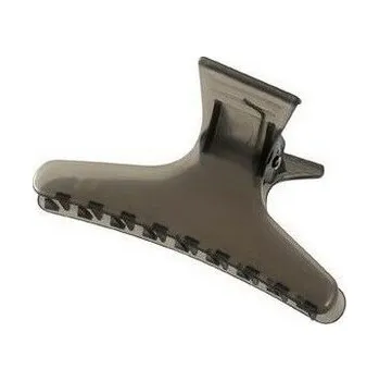 Ozdoba do vlasů Comair Duck Bill Clips Large, Plastic kadeřnický skřipec do vlasů 12 ks, Černá