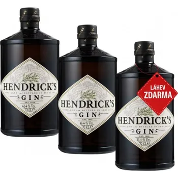 Gin Akce 2+1: 2x Hendrick’s Gin 0,7L + Hendrick’s Gin ZDARMA